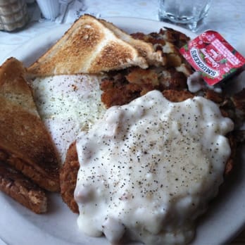 Fred's Diner - Fried steak with gravy and eggs, toast & home fries! The BOMB breakfast, #9. #food_gypsy - Diners Near Me - Akron, Ohio Fred's Diner - Fried steak with gravy and eggs, toast & home fries! The BOMB breakfast, #9. #food_gypsy - Diners Near Me - Akron, Ohio