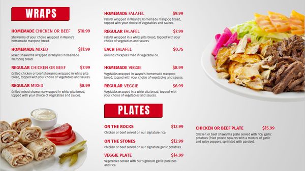 Menu photo 1 Wayne’s Mediterranean Bowmanville, ON