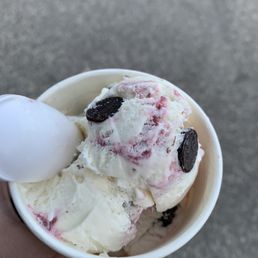 a hand holding a bowl of ice cream a hand holding a bowl of ice cream