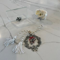 Argenteria Sacchi - Picture frame, real shell spice holder and Christmas ornament.