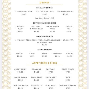 Curry Do - Current Menu-October 31, 2024 - Japanese Curry Near Me - Costa Mesa, California