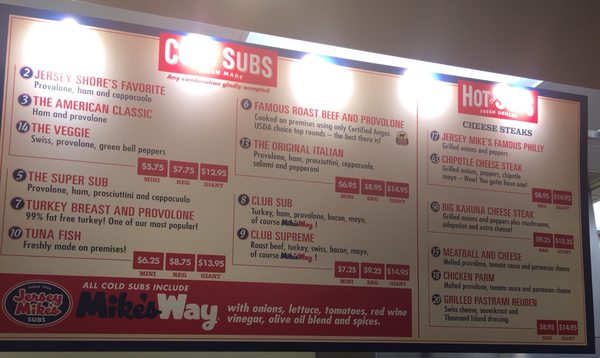 Menu photo 8 Jersey Mike's Subs San Jose, CA Menu photo 8 Jersey Mike's Subs San Jose, CA