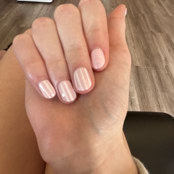 Nails & Spa on 56 - I got pink with strips ! - Nail Salons Near Me - San Diego, California