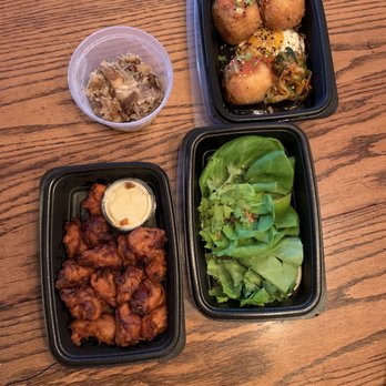Bar Bantam - Maple bourbon boneless wings, Korean arancini balls,  Pork Bibb lettuce wraps - Breakfast & Brunch Near Me - Rochester, New York