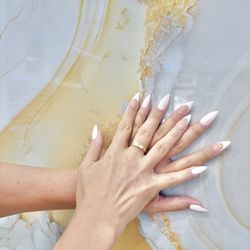 TJ Nails & Spa - Stiletto french and full combo