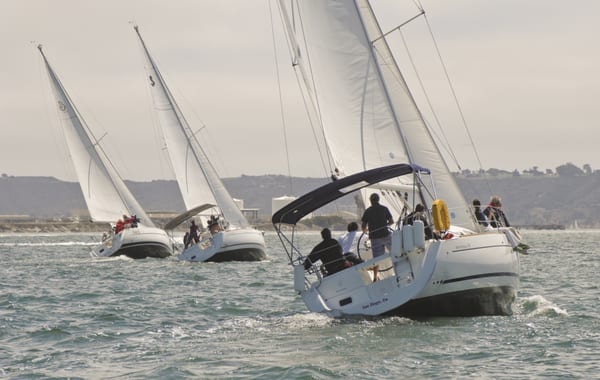 Harbor Sailboats by null