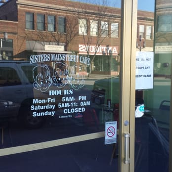 Sisters Mainstreet Cafe - the front door - Cafes Near Me - Spencer, Iowa Sisters Mainstreet Cafe - the front door - Cafes Near Me - Spencer, Iowa