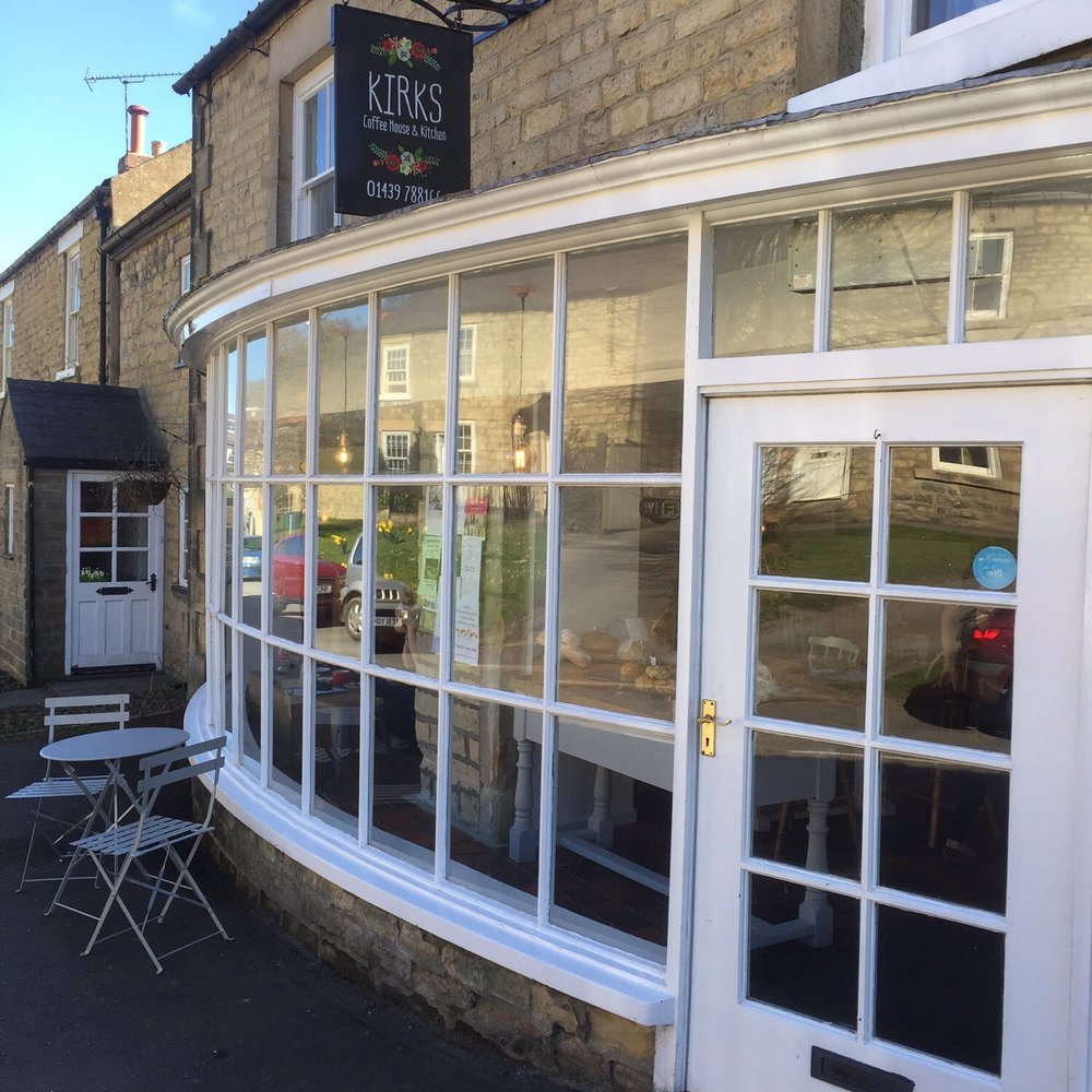 Kirk's Coffee House - The front of Kirk's coffee shop - Coffee & Tea Near Me - Ampleforth, NYK