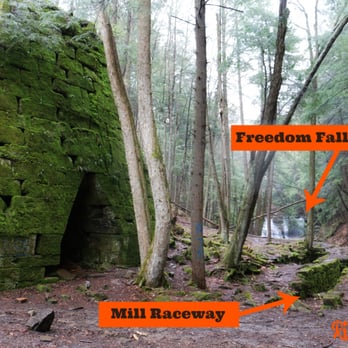 Freedom Falls - Rockland Blast Furnace (1832). Kinda looks like an ancient Mayan pyramid eh? - Hiking Near Me - Kennerdell, Pennsylvania Freedom Falls - Rockland Blast Furnace (1832). Kinda looks like an ancient Mayan pyramid eh? - Hiking Near Me - Kennerdell, Pennsylvania
