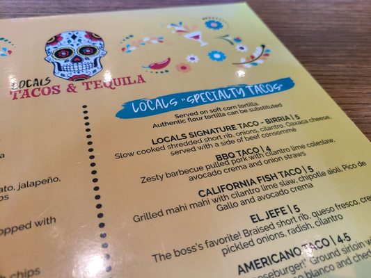Menu photo 5 Locals Tacos and Tequila Sterling, VA