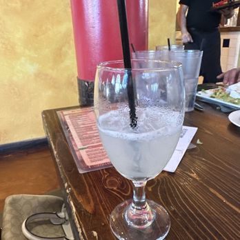 Sonrisa Grill - House margarita. Do yelp review and get your first one for half off and then come during happy hour and get happy hour prices. - Mexican Near Me - Henderson, Nevada Sonrisa Grill - House margarita. Do yelp review and get your first one for half off and then come during happy hour and get happy hour prices. - Mexican Near Me - Henderson, Nevada