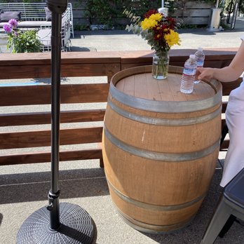 Riverbench Santa Barbara Tasting Room - Members table extra special with flower vase. Loved the extra attention to detail. - Wine Tasting Room Near Me - Santa Barbara, California Riverbench Santa Barbara Tasting Room - Members table extra special with flower vase. Loved the extra attention to detail. - Wine Tasting Room Near Me - Santa Barbara, California