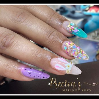 Precious Nails By SM - Color acrylic, Encapsulated Nails, Hand painted designs, 3D art... - Nail Salons Near Me Precious Nails By SM - Color acrylic, Encapsulated Nails, Hand painted designs, 3D art... - Nail Salons Near Me