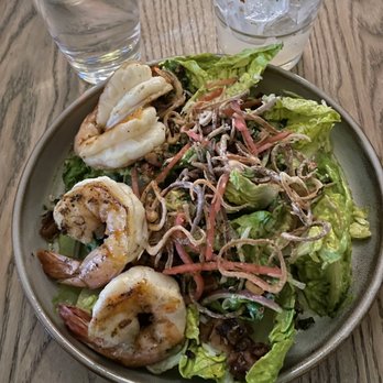 Cala - Little gem salad with added shrimp - Mediterranean Near Me - Scottsdale, Arizona Cala - Little gem salad with added shrimp - Mediterranean Near Me - Scottsdale, Arizona