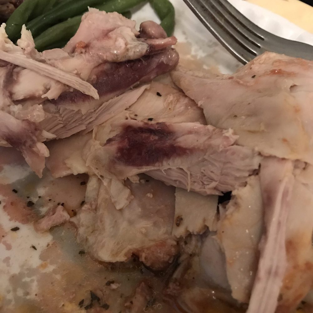 RAW BAKED CHICKEN DON'T GET THE HOT FOOD!  STICK TO SANDWICHES!! A WASTE OF $14