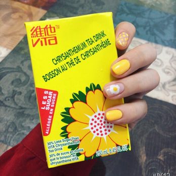 Amity Nail Spa - So much love with my nails, perfect for Summer  I brought the nail stickers and thanks Nina for putting them on and draw the dots! - Nail Salons Near Me - Arlington, Virginia