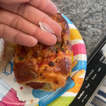 85°C Bakery Cafe-Concord - Plastic shard found imbedded on the top of the hotdog cheese bun. - Bakeries Near Me - Concord, California 85°C Bakery Cafe-Concord - Plastic shard found imbedded on the top of the hotdog cheese bun. - Bakeries Near Me - Concord, California