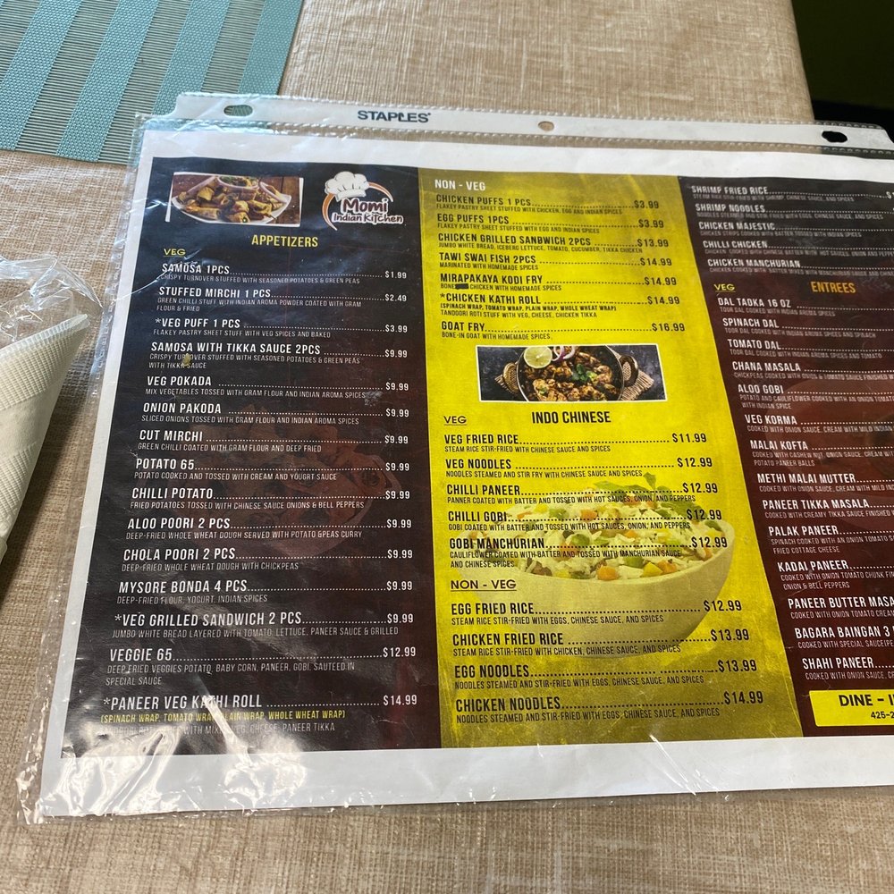 MOMI Indian Kitchen - Menu - Indian Near Me - Everett, Washington MOMI Indian Kitchen - Menu - Indian Near Me - Everett, Washington