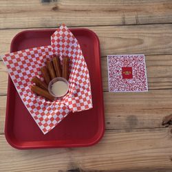 Churros with lechera, very crispy dessert cinnamon sugar yummy