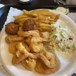 Michael's Deli & Seafood - 1/2 lb shrimp dinner.