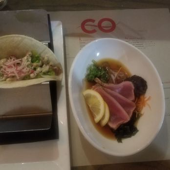 CO Sushi - Garlic sesame Taco and tuna tataki! - Sushi Bars Near Me - Myrtle Beach, South Carolina