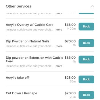 Luxe Nailscape - Price List 4/25 - Nail Salons Near Me - Fairfield, California