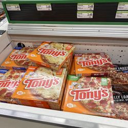 Food 4 Less - Tony's pizza $3.48 in 2024