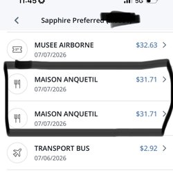 Boulangerie Patisserie Marguerie - The charge 24 hours later on my actual Chase account (not my wallet app).