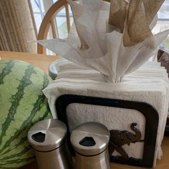 Lorena's Perfect Cleaning - Kitchen table napkin art (in holder) - Home Cleaning Near Me