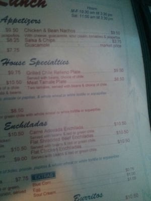 Menu photo 5 Richard's Mexican Restaurant Albuquerque, NM