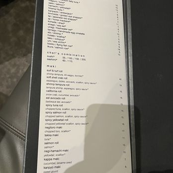 Morimoto Napa - Menu -March 2024 - Japanese Near Me - Napa, California