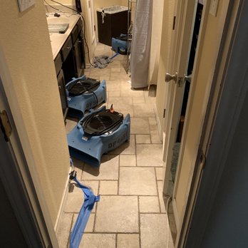 Dry Force Water Removal Specialists - Condition of the bathroom before restoration began - Damage Restoration Near Me - Frisco, Texas Dry Force Water Removal Specialists - Condition of the bathroom before restoration began - Damage Restoration Near Me - Frisco, Texas