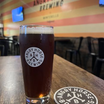 Angry Horse Brewing - 1/7/24 Caballo Negrito pale lager - Brewpubs Near Me - Montebello, California