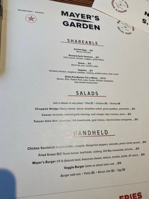 Menu photo 8 Mayer’s Garden Dallas, TX Menu photo 8 Mayer’s Garden Dallas, TX
