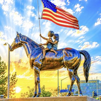 The McIntyre Square - The Square Shopping Center, West Covina, California. This patriotic sculpture honors America's spirit - Shopping Centers Near Me - West Covina, California The McIntyre Square - The Square Shopping Center, West Covina, California. This patriotic sculpture honors America's spirit - Shopping Centers Near Me - West Covina, California