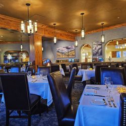 Grouse Mountain Grill - Dining room with fireplace