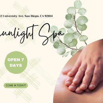 Sunlight Spa - Massage Near Me - San Diego, California Sunlight Spa - Massage Near Me - San Diego, California