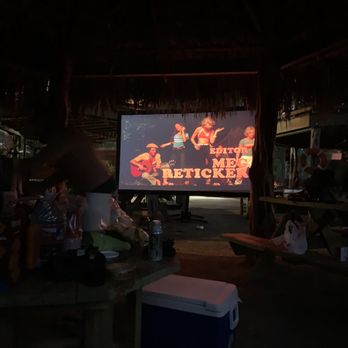 Son's Blue River Camp - Projector set up in the cabana. I watched half of it from the comfort of a hammock! - Rafting/Kayaking Near Me - Kingsbury, Texas Son's Blue River Camp - Projector set up in the cabana. I watched half of it from the comfort of a hammock! - Rafting/Kayaking Near Me - Kingsbury, Texas