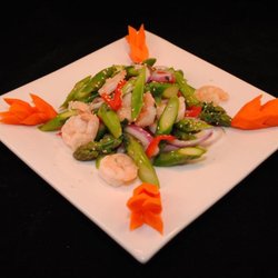 The Mandarin - Prawns and Asparagus Salad