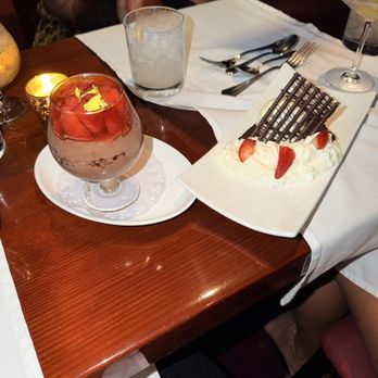Harry Waugh Dessert Room - Dark chocolate strawberry parfait and  vintage chocolate lush Sunday - Desserts Near Me - Tampa, Florida