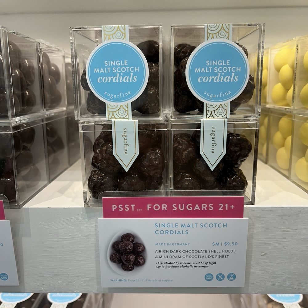 Sugarfina - Scotch chocolate (I took these pics with the intention of a happy review but this is not a happy experience..) - Candy Stores Near Me - San Jose, California Sugarfina - Scotch chocolate (I took these pics with the intention of a happy review but this is not a happy experience..) - Candy Stores Near Me - San Jose, California