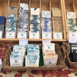 Skinkist Handcrafted Soap - Some of our soaps on display at the Orange Park Farmer's Market