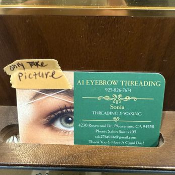 A1_EyebrowThreading - Threading Services Near Me - Pleasanton, California