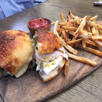 AOC - Roast Turkey sandwich with yummy fries! - Cocktail Bars Near Me - Los Angeles, California AOC - Roast Turkey sandwich with yummy fries! - Cocktail Bars Near Me - Los Angeles, California