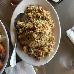 Combination fried rice(pork, shrimp, and chicken)