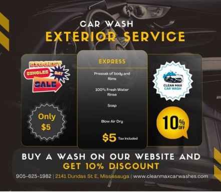 Mention Yelp for Discounts - Come to Clean Max Car Wash! Mention this Yelp and get free upgrades with your car wash! Mention Yelp for Discounts - Come to Clean Max Car Wash! Mention this Yelp and get free upgrades with your car wash!
