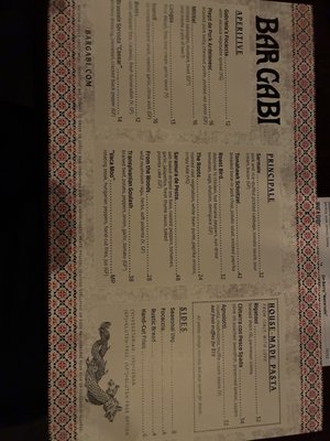 Menu photo 3 Bar Gabi Hazel Park, MI