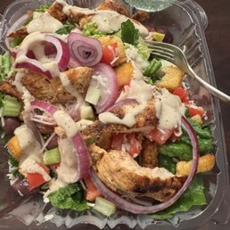 Chicken Caesar salad.