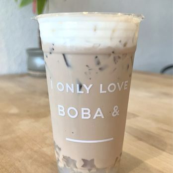 BobaLust Tea House - Og Milk Tea w/ Lychee Jelly & Sea Salt foam - Bubble Tea Near Me - Tukwila, Washington