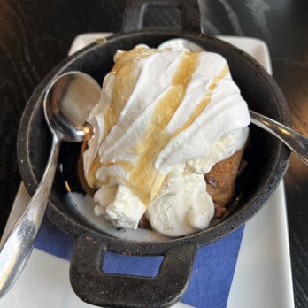 Cellar & Flame - Skillet cookie and ice cream - Seafood Near Me - Traverse City, Michigan Cellar & Flame - Skillet cookie and ice cream - Seafood Near Me - Traverse City, Michigan